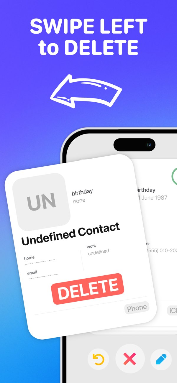 Swipe Contacts Cleaner screenshot 2