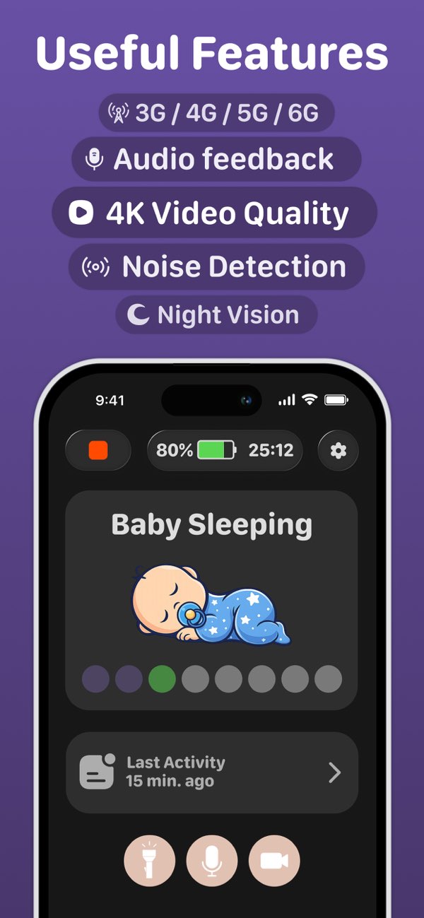 Bambino Free Baby Monitor App screenshot 4