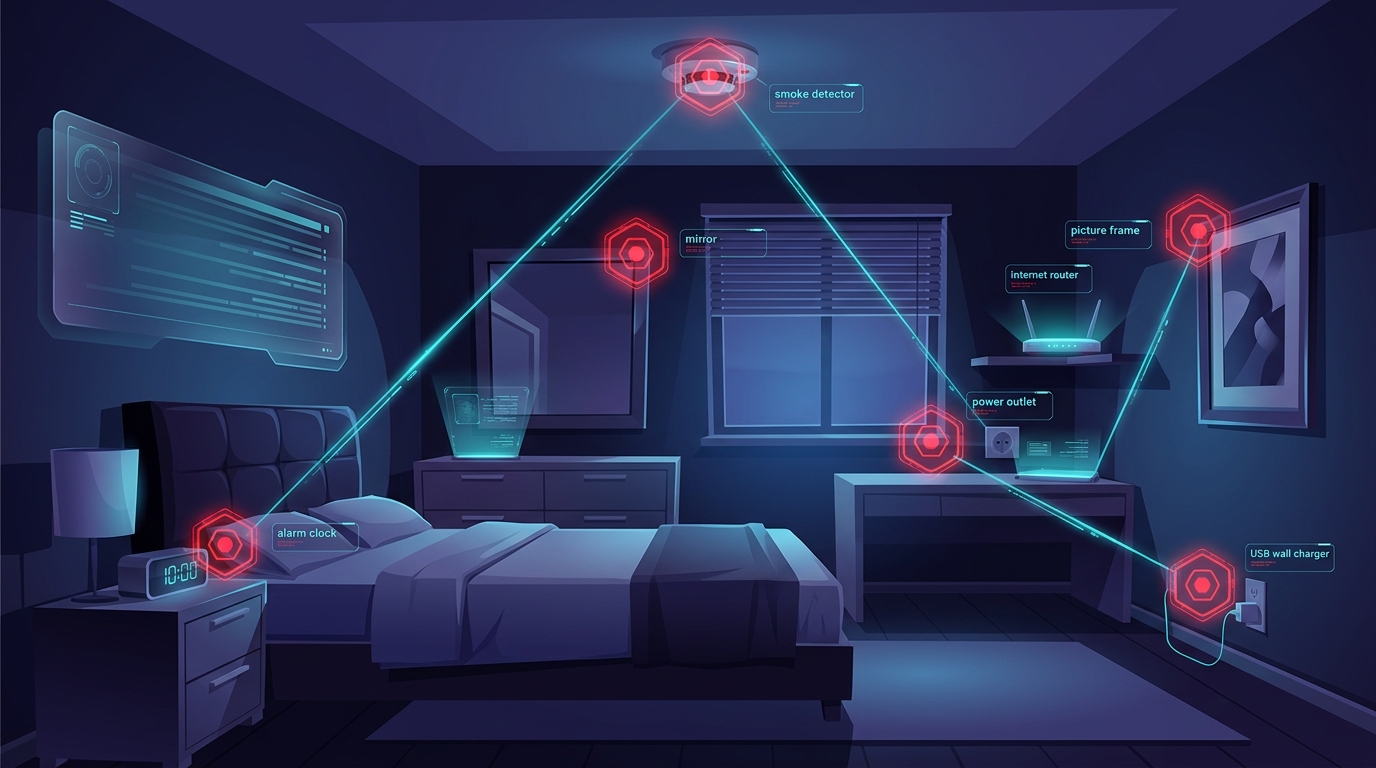 Vacation Rental Privacy Checklist: 7 Hidden Spots Spy Cameras Are Found in Airbnbs