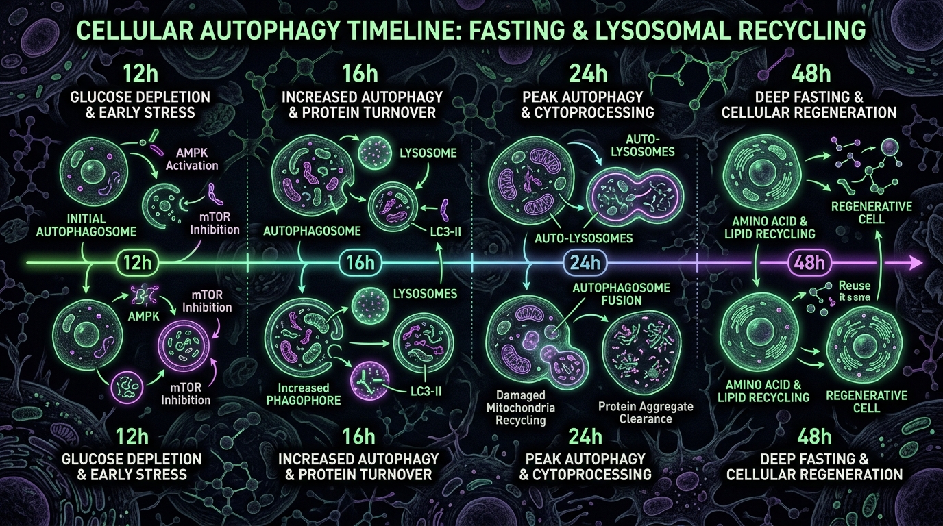 The Human Autophagy Timeline: At What Hour Does Deep Cellular Cleansing Actually Peak?