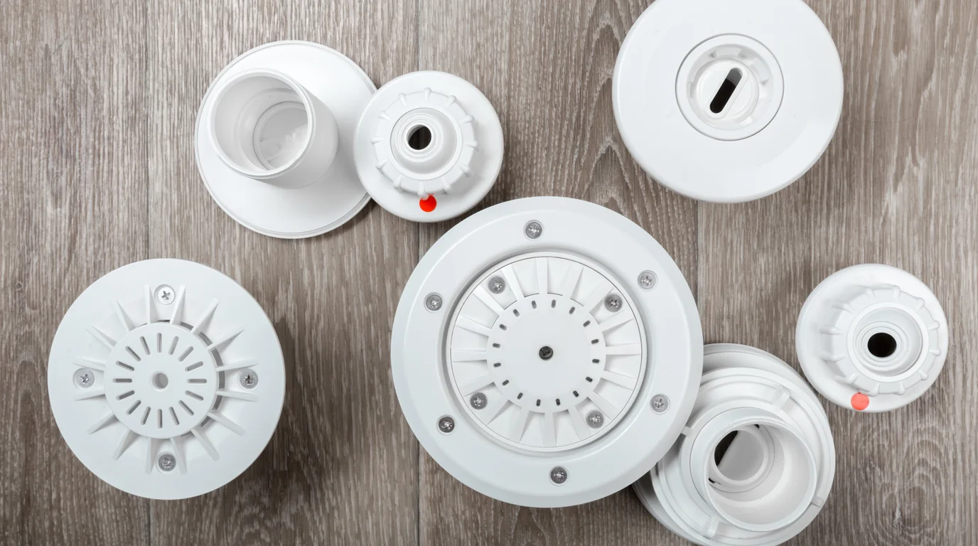 Smoke detector and bedside electronics inspected for covert camera lens apertures