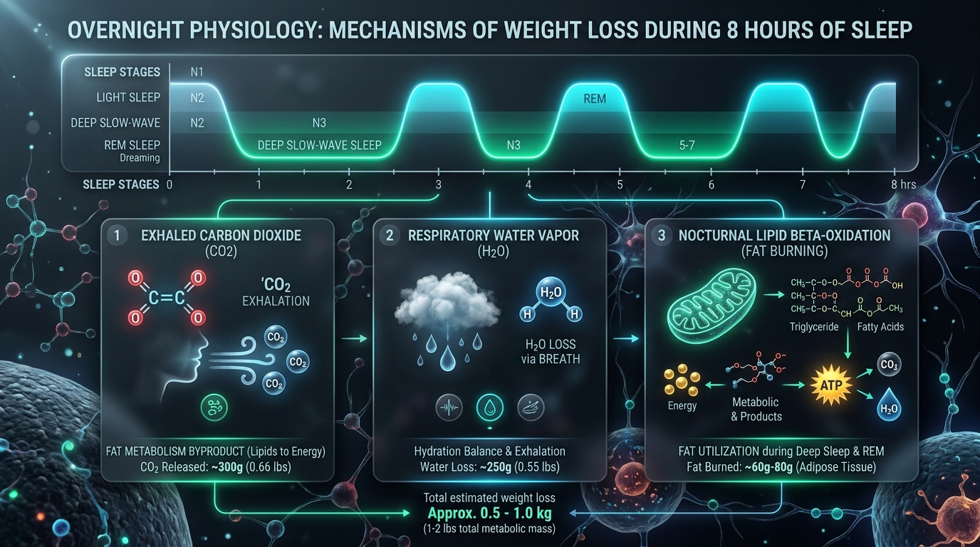 Overnight Physiology and Mechanisms of Weight Loss During Sleep