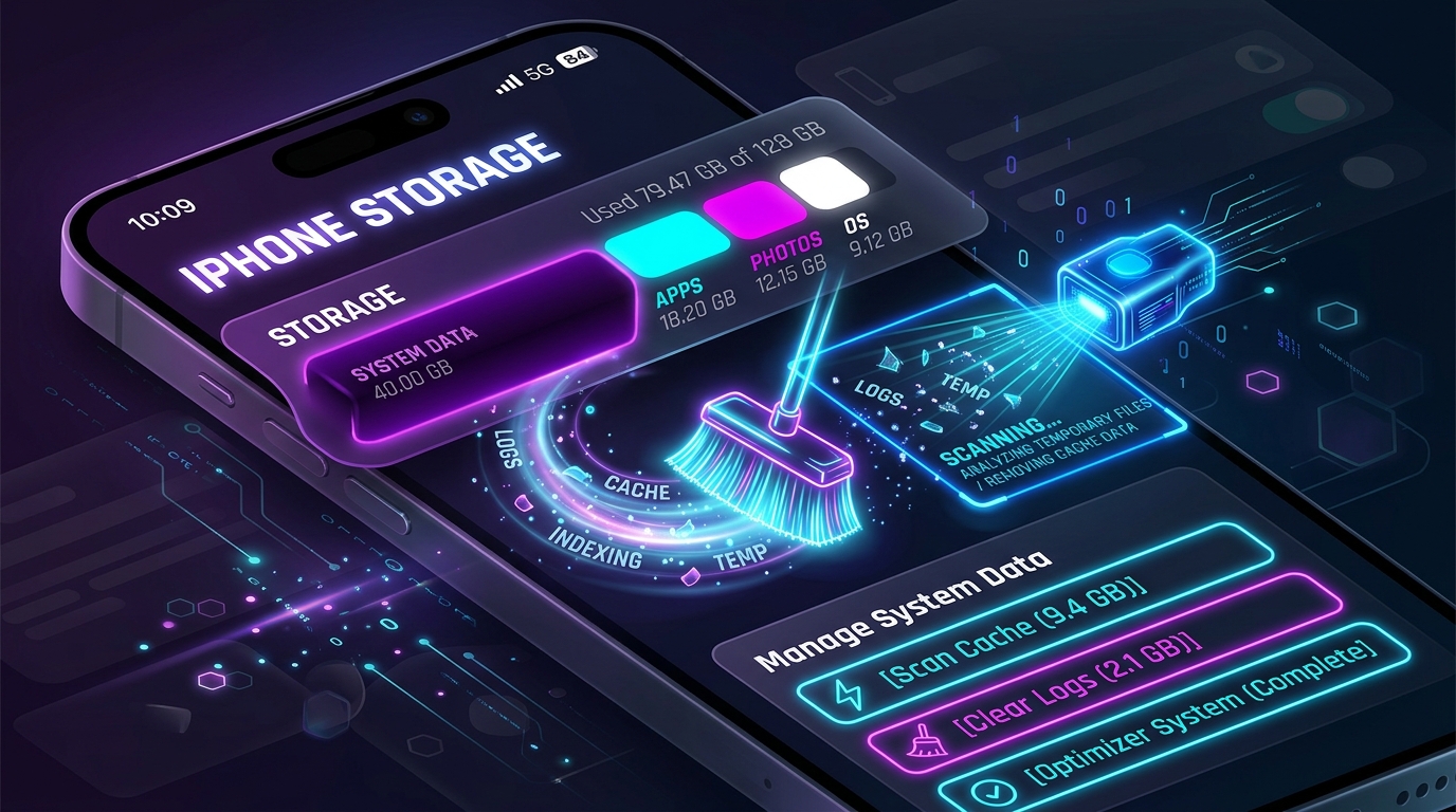Why is 'System Data' Taking Up 40GB on iPhone? How to Clear Cached Other Storage Safely