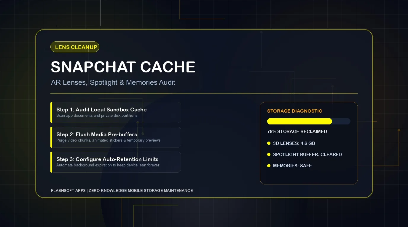 How to Clear Snapchat Cache: Memories, AR Lenses & Spotlight Data Cleanup Guide