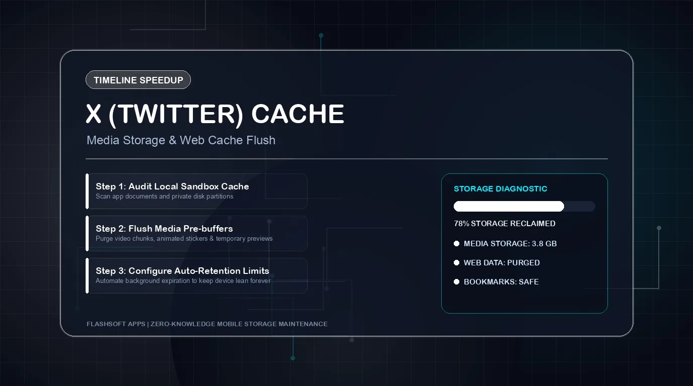 How to Clear X (Twitter) Cache on iPhone: Media Storage, Spaces & Timeline Data