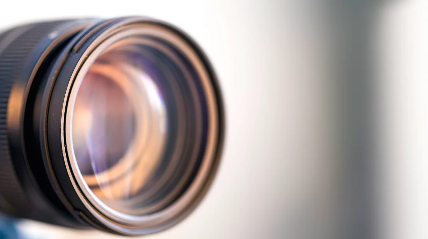 Camera aperture capturing movement and motion representing Live Photos technology