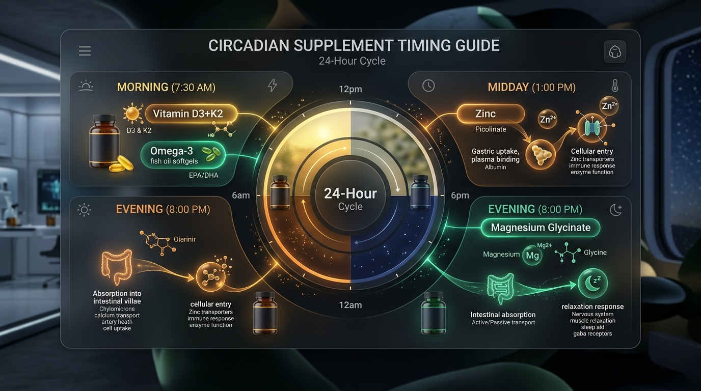 The Ultimate Supplement Stacking Guide: Vitamin D3+K2, Magnesium, and Omega-3 Timing Rules