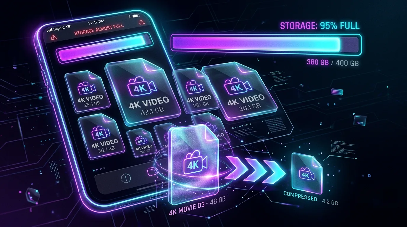 Video Storage Nightmares: How to Compress, Backup, and Organize Large Mobile Videos