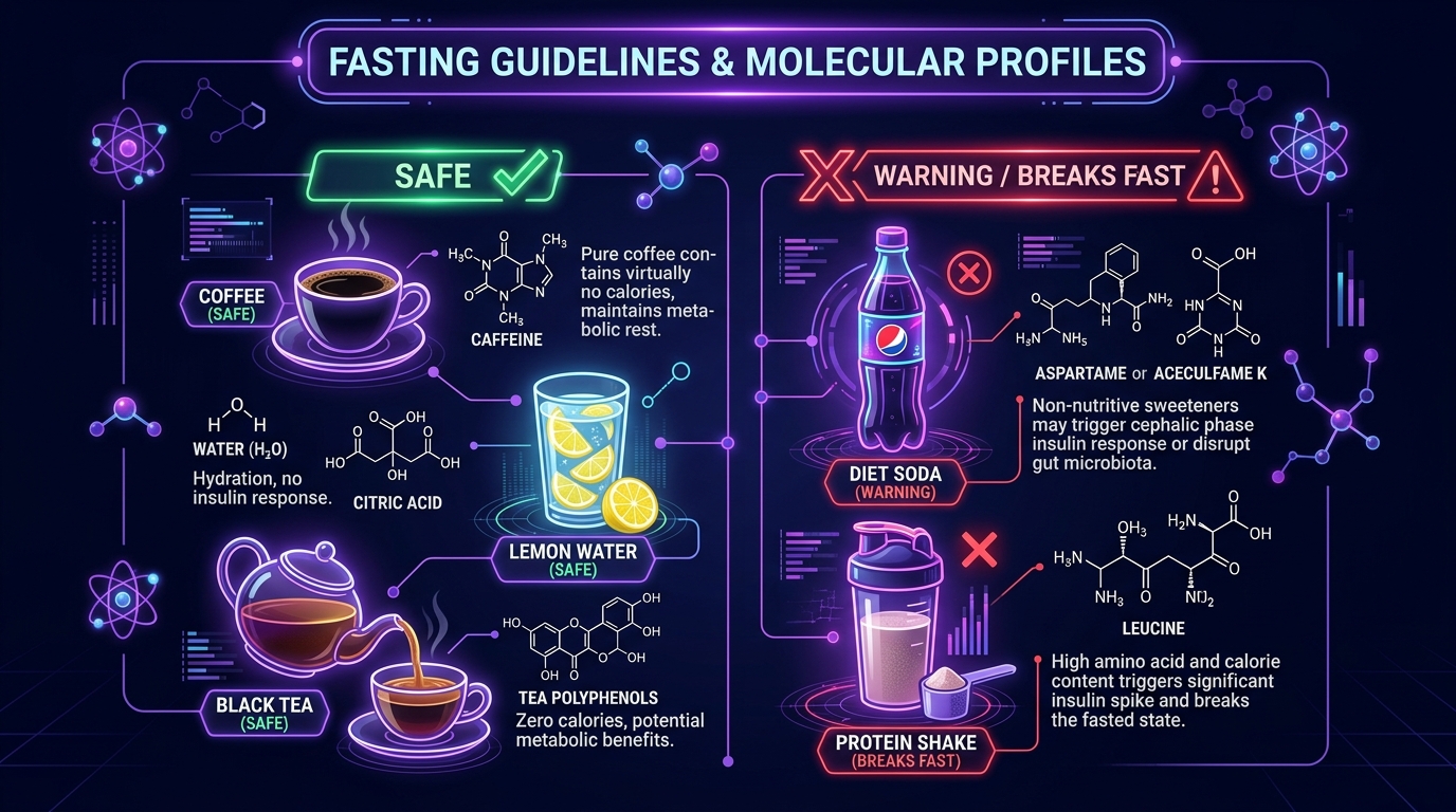 What Actually Breaks a Fast? The Science of Coffee, Sweeteners, Lemon Water, and Supplements