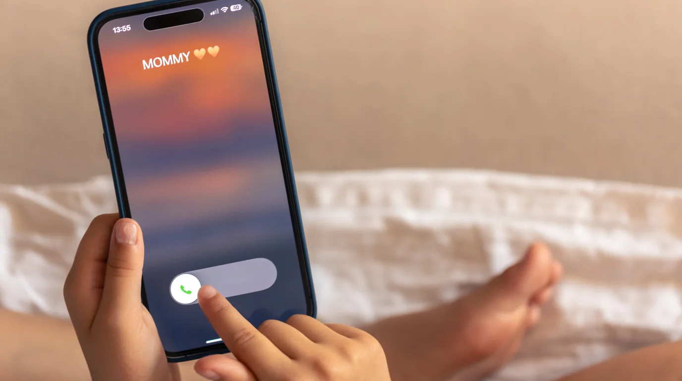 Smartphone user viewing storage full alert screen on modern iPhone
