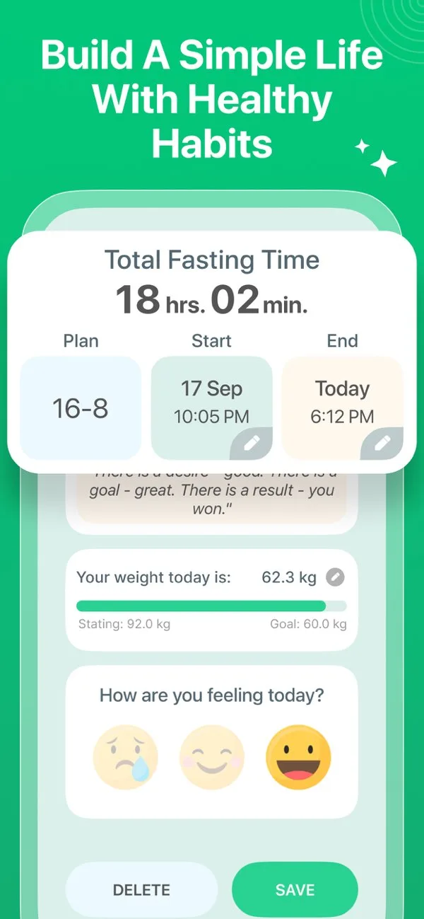 Post Intermitent - Statistici & Analiză detaliată pe iPhone