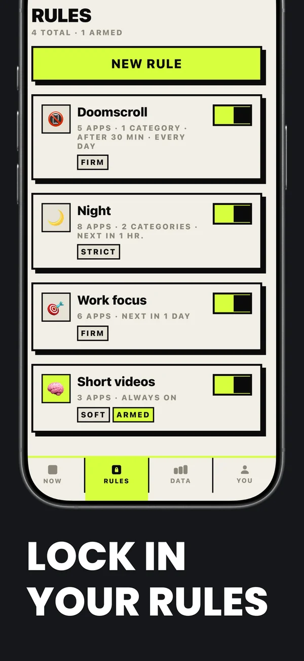 The alarm clock that rings until you're actually up - Custom Controls & Settings on iPhone