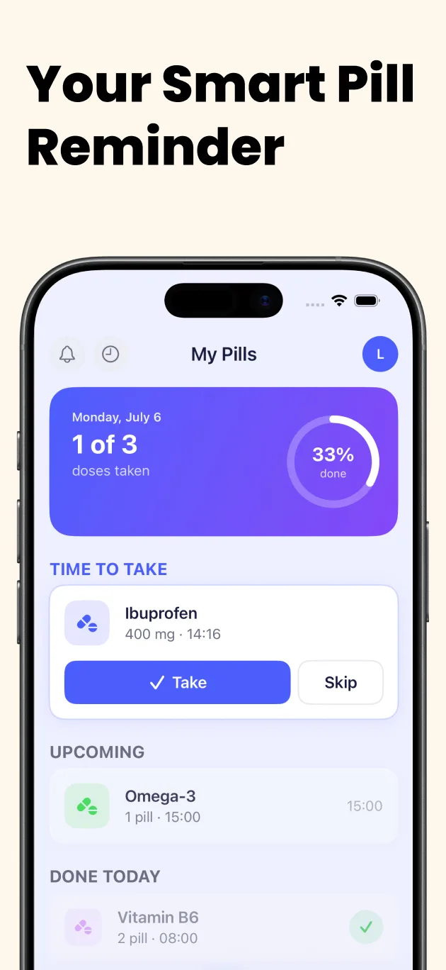 Screenshot of My Pills Reminder