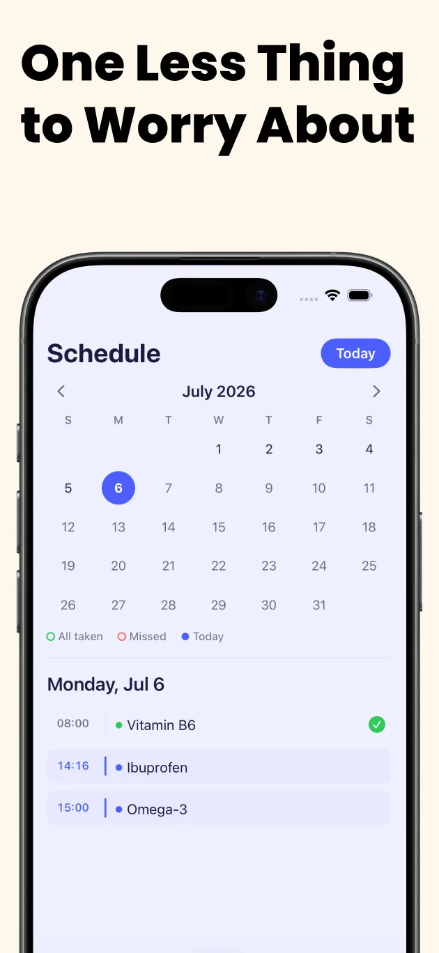 Screenshot of My Pills Reminder