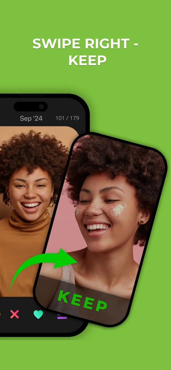 Swipe Photo Cleaner - Individuelle Einstellungen auf dem iPhone