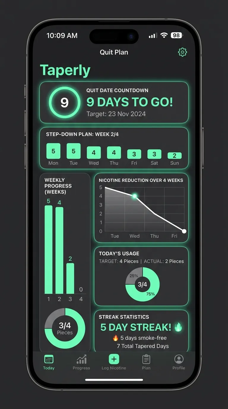 Quit vaping, snus and smoking, one step at a time - Умный Сканер в Реальном Времени на iPhone